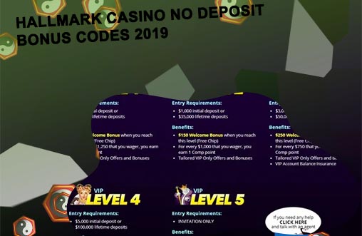 Hallmark no deposit bonus codes
