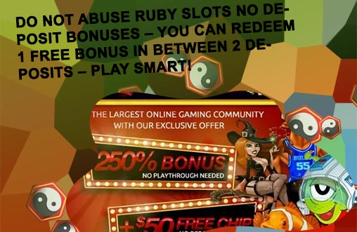 New no deposit bonus for ruby slots
