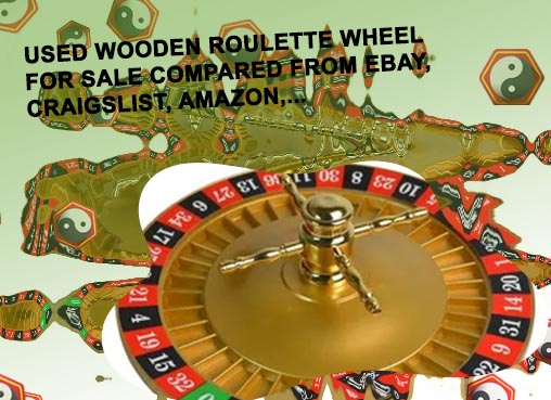 Wooden roulette wheel